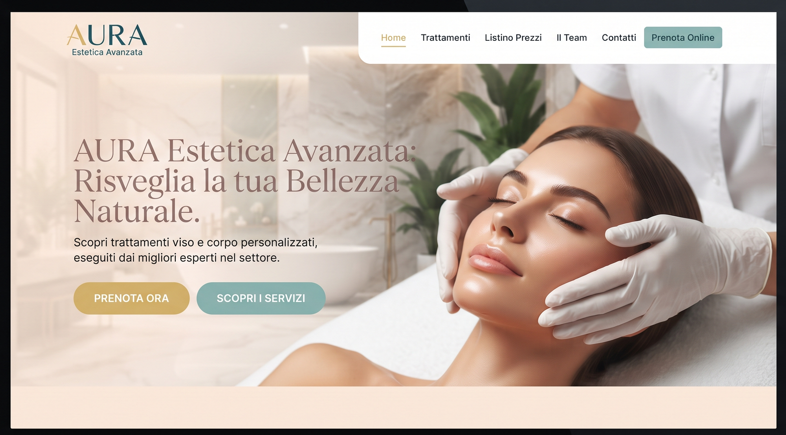 Sito Web Estetica