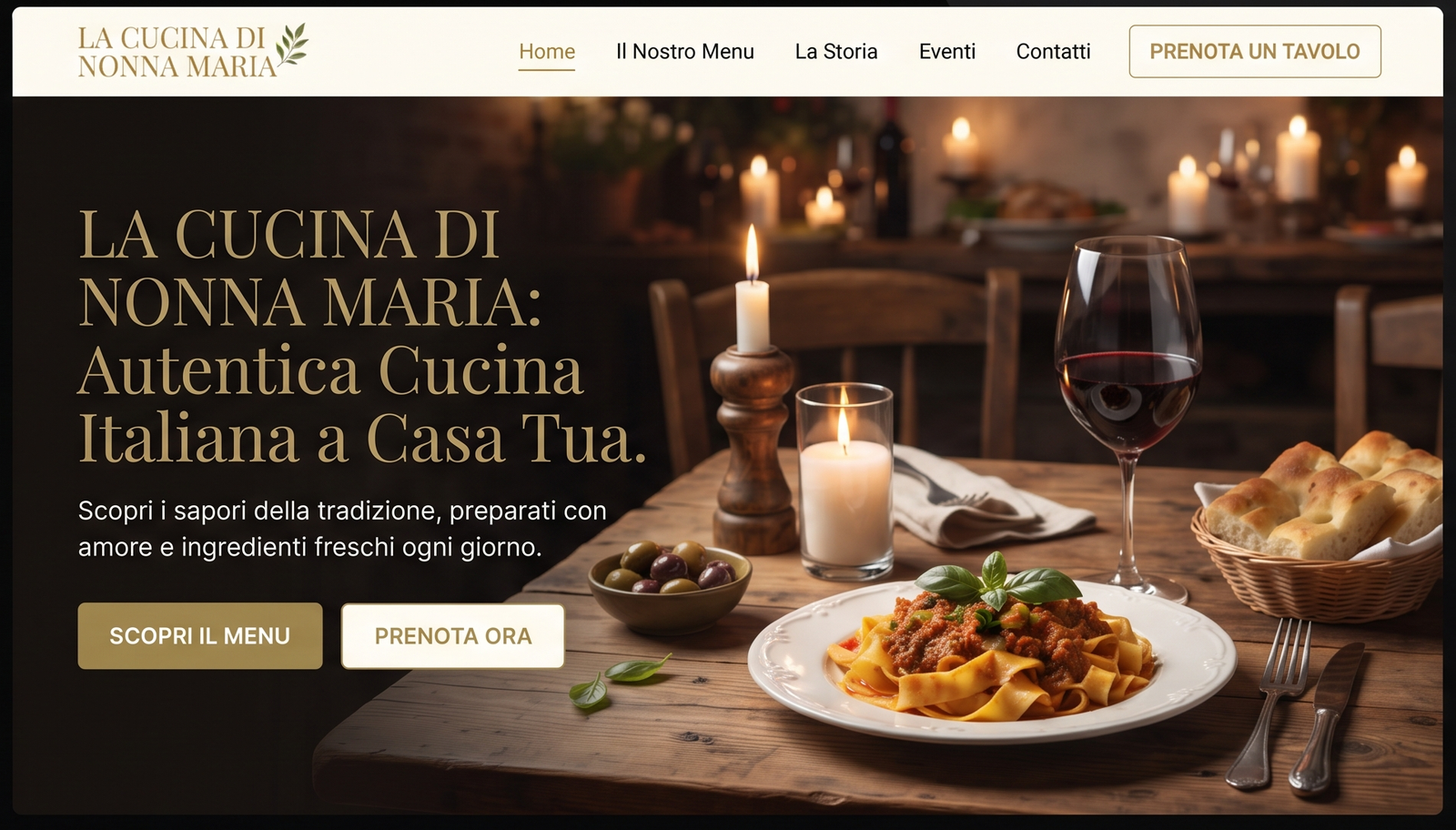 Sito Web Ristorante